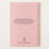 Kantoor Alpaca Llama Roze Inspirerend Persoonlijk Planner (Achterkant)