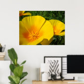 KANTOOR ART POPPIES Poppy Flowers 4 Art Prints (Thuiskantoor)