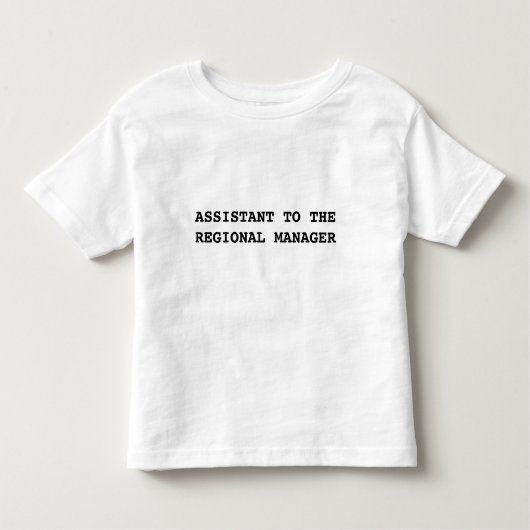 Kantoor Assistent van het Regional Manager T-shirt (Voorkant)