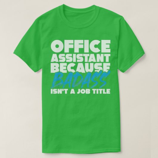 Kantoor-assistent-werkwoordspeling T-shirt (Design voorkant)