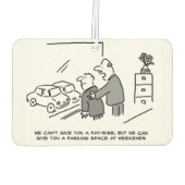 Kantoor autoparkeerruimte op weekeinden luchtverfrisser (Achterkant)