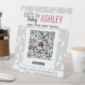 Kantoor Baby shower Ideeën Venmo Reclamebord Met Voetstuk (Insitu)