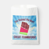 Kantoor behandelt beloningsbeloning werknemer van  bedankzakje (Voorkant)