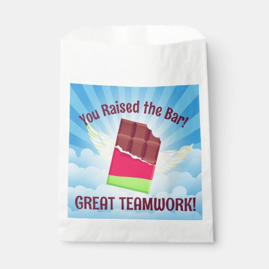 Kantoor behandelt beloningsbeloning werknemer van  bedankzakje (Voorkant)