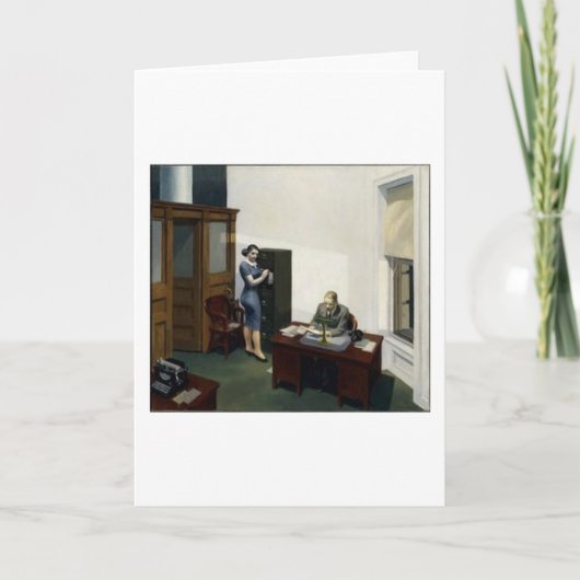 Kantoor bij nacht - Edward Hopper Kaart (Voorkant)