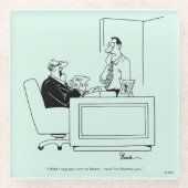 Kantoor Blaam Glazen Onderzetter (Voorkant)