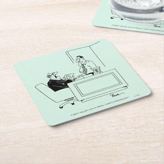 Kantoor Blaam Kartonnen Onderzetters (Schuin)