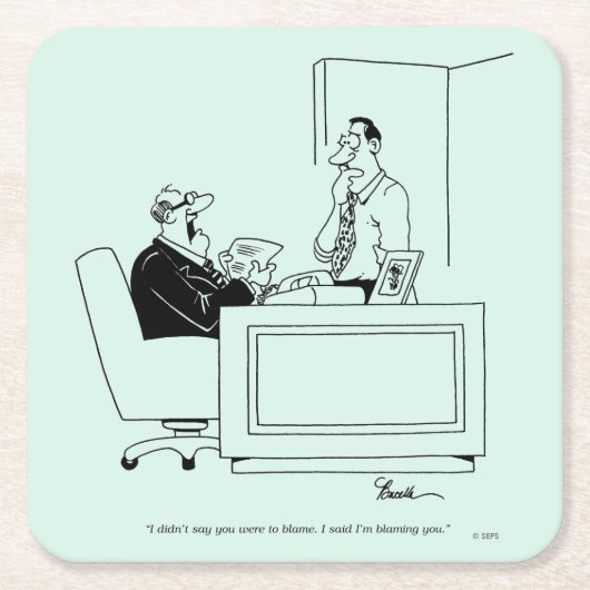 Kantoor Blaam Kartonnen Onderzetters (Voorkant)