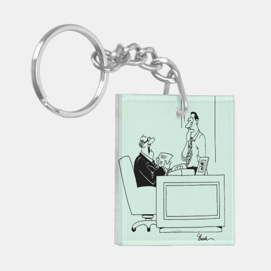 Kantoor Blaam Sleutelhanger (Voorkant Links)