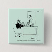 Kantoor Blaam Vierkante Button 5,1 Cm (Voorkant)