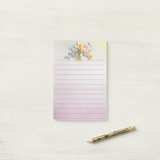 Kantoor -  bloementeelt post-it® notes (Op bureau)