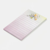 Kantoor -  bloementeelt post-it® notes (Schuin)