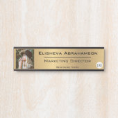 Kantoor Bord handtekening - Gold Photo Afbeelding Deurbordje (Voorkant)