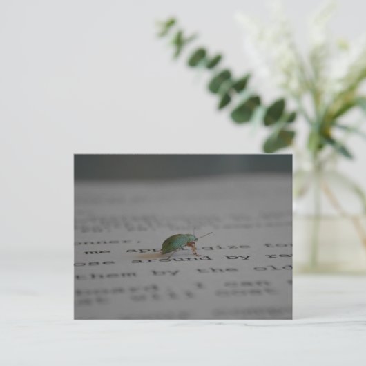 Kantoor bug briefkaart (Staand voorkant)