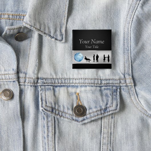 Kantoor Business People Wereldbol - Button (In situ)