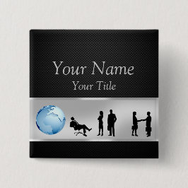 Kantoor Business People Wereldbol - Button