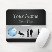 Kantoor Business People World Wereldbol - Mousepad Muismat (Met muis)