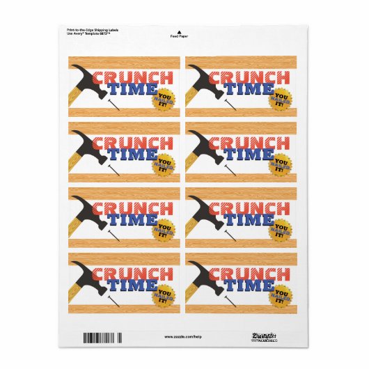 Kantoor Candy Jar Medewerker Waarderingsbeloning Etiket (Full Sheet)