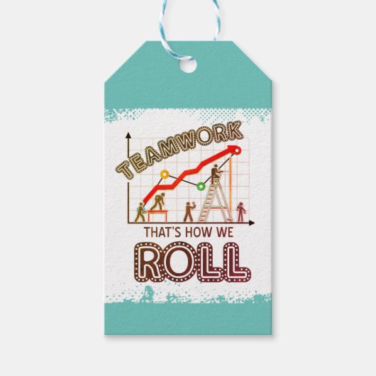 Kantoor Candy Jar Waardering Beloning Teamwork lab Cadeaulabel (Voorkant)