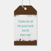 Kantoor Candy Jar Waardering Beloning Teamwork lab Cadeaulabel (Achterkant)