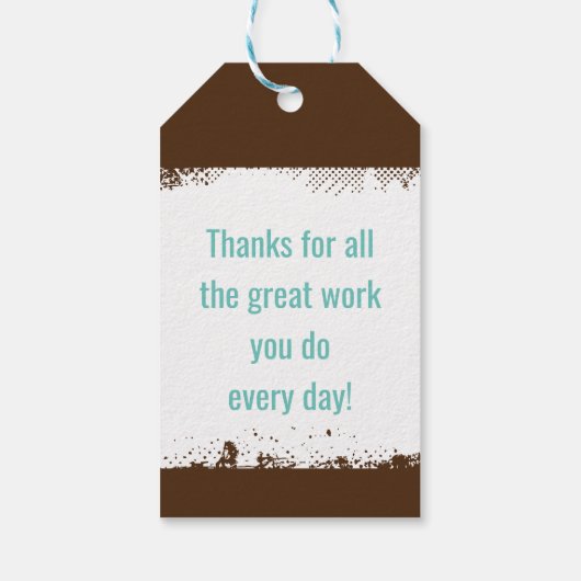 Kantoor Candy Jar Waardering Beloning Teamwork lab Cadeaulabel (Achterkant)