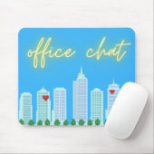 Kantoor Chat Cityscape Blue Sky Mousepad Muismat (Met muis)