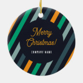 Kantoor Christmas Tree - Financieel Manager Keramisch Ornament (Achterkant)