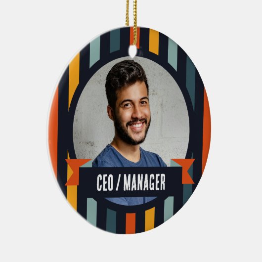 Kantoor Christmas Tree - Manager/CEO Keramisch Ornament (Rechts)