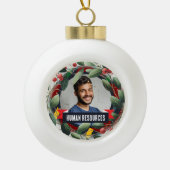 Kantoor Christmas Tree - Personeelszaken Keramische Bal Ornament (Voorkant)