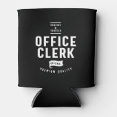 Kantoor Clerk Job Title Cadeau Blikjeskoeler (Voorkant)