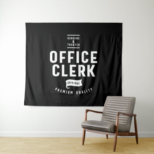 Kantoor Clerk Job Title Cadeau Wandkleed (In Situ (horizontaal))