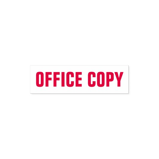 Kantoor Copy Business Supplies met voorinkt rood Zelfinktende Stempel (Design)