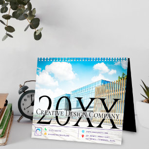 Kantoor Corporate Elegant Multi Photo Jaar 20XX Kalender