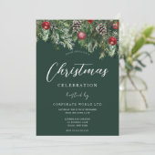 Kantoor Corporate Kerstfeest Kaart (Staand voorkant)