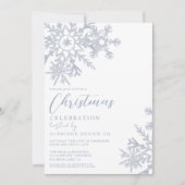 Kantoor Corporate Snowflake Kerstfeest Kaart (Voorkant)