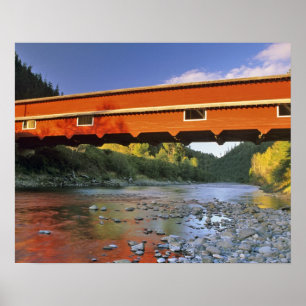 Kantoor Covered Bridge, de langste in Oregon op 2 Poster