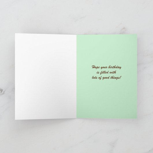 Kantoor CoWorker Groep Verjaardag Kaart Cake (Binnen)