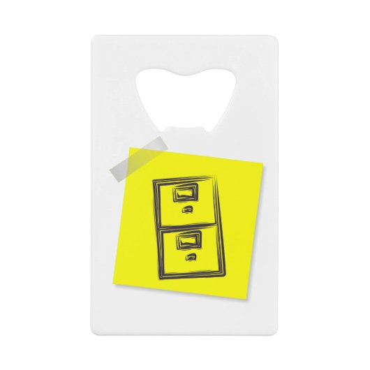 Kantoor Creditkaart Flessenopener (Voorkant)