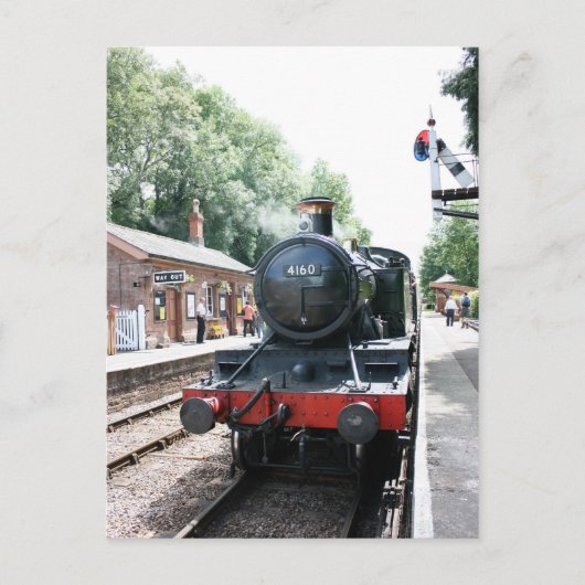 Kantoor Crowcombe Heathfield, WS Railway Briefkaart (Voorkant)