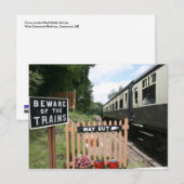 Kantoor Crowcombe Heathfield, WS Railway Briefkaart (Voorkant / Achterkant)