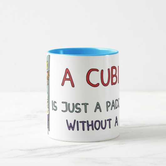 Kantoor Cubicle Joke Mok (Midden)