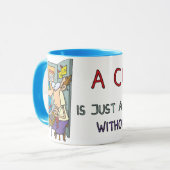 Kantoor Cubicle Joke Mok (Voorkant links)