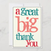 Kantoor Dank u, geweldig Casual Bedankkaart (Voorkant)