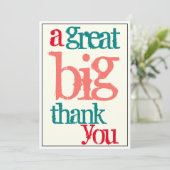 Kantoor Dank u, geweldig Casual Bedankkaart (Staand voorkant)