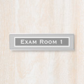 Kantoor Dentist Exam Room Deurteken Grey Deurbordje (Voorkant)