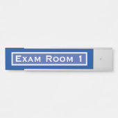 Kantoor Dentist-examen kamer deur bord blauw Deurbordje (Voorkant)
