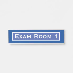 Kantoor Dentist-examen kamer deur bord blauw Deurbordje