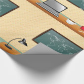 Kantoor Desk met laptop en koffie Cadeaupapier