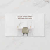 Kantoor Desk, reinigingsservice Visitekaartje (Voorkant)