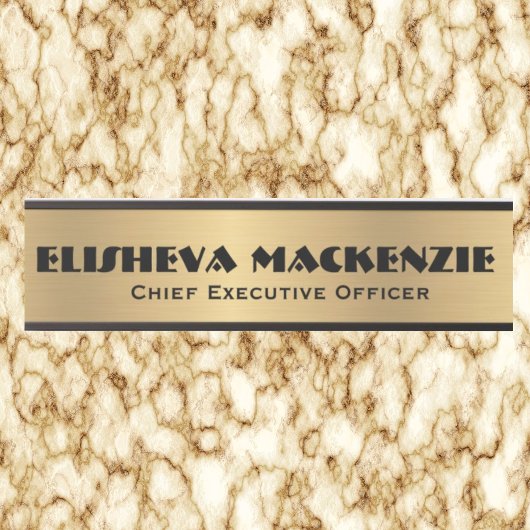 Kantoor Deurteken Faux Gold Name Bord Deurbordje